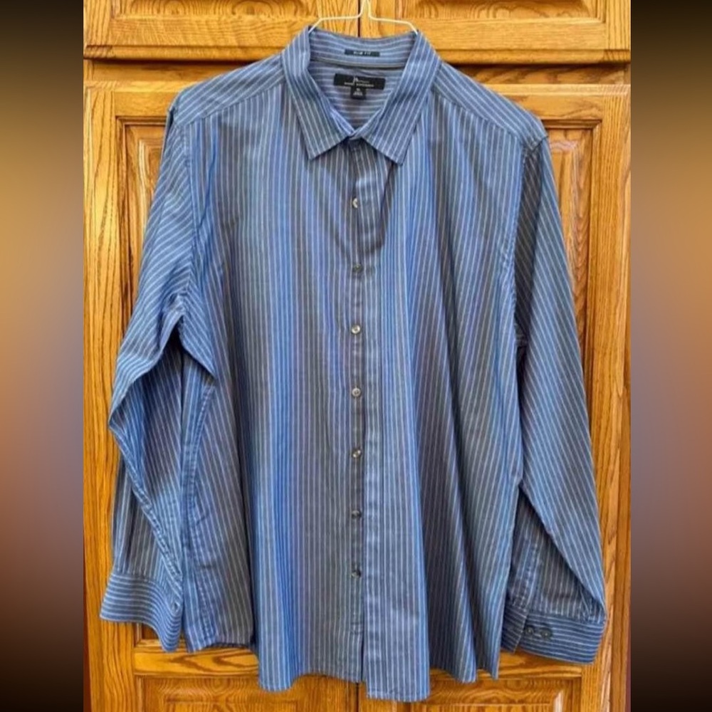 Men’s Striped Marc Anthony Dress Shirt, Size XL